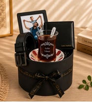 Kişiye Özel Fotoğraflı Çerçeve,Cüzdan,Çay Ve Çay Bardağı Hediye Seti