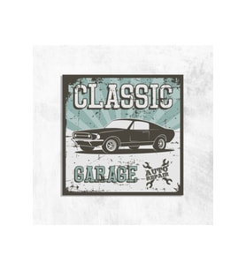 Classıc Garage Retro Vintage Mdf Ahşap Tablo