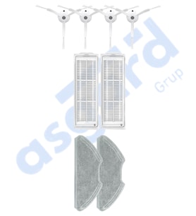 Xiaomi Mop 2 Pro (MJST1SHW) -Mop 2 Lite Uyumlu 4 Yan Fırça 2 Filtre 2 Mop PKT-iasgf0000372