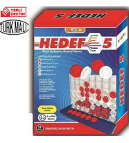Hedef 5 Oyunu, Zekice Marka Zeka Geliştiren Strateji Oyunu, Eğitici Oyun Yerli Üretim Stoktan