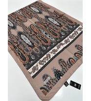 QASHKA Soft Pamuklu Şal Etro Desen LBD0615