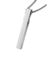 Omark Cotton Çubuk Kolye (Silver)