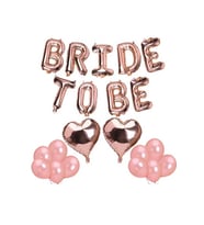 Bride To Be Folyo Balon Seti - Bekarlığa Veda Bride Partisi Balon Süsleme Rose Gold Büyük