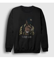 Presmono Unisex Siyah Gold Astroworld Travis Scott Sweatshirt 42525tt