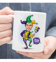 Kişiye Özel Palyaço Erkek Karikatürlü Kupa Bardak