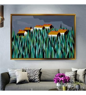 Altın Çerçeveli dekoratif tablo l1420 (Gold)