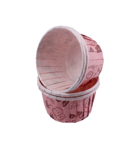Cupcake Kalıbı Büyük Boy 62*40MM DESENLİ (50 Adet )  Pembe Mutfak Desenli