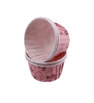 Cupcake Kalıbı Büyük Boy 62*40MM DESENLİ (50 Adet )  Pembe Mutfak Desenli