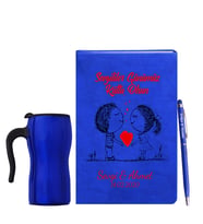 Sevgililer Gününe Özel Mavi Defter Kalem & Termos Mug Hediye Seti 19