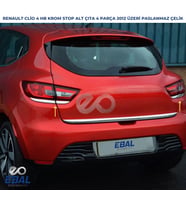 Renault Clio 4 HB Krom Stop Alt Çıta 4 Parça P.ÇELİK 2012 Ve Üzeri Paslanmaz Çelik