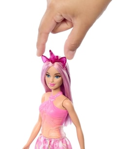Lalka Barbie Jednorożec, Różowy Strój (Çok Renkli)