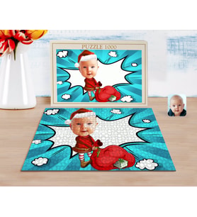 BK Gift Kişiye Özel Bebek Karikatürlü 1000 Parça Profesyonel Puzzle-6