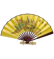 Çin Bambu Keten Kumaş Yelpaze CD Orta Çanta Boy No.15