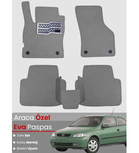 OPEL ASTRA G (1998-2004) Uyumlu EVA Paspas Tam Set–Araca Özel,Kolay Montaj,Su Geçirmez