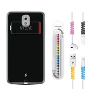 Samsung Note 3 4 5 8 9 20 Ultra 10 Lite Kılıf Kablo Koruma Spiral Silikon My Love 1402