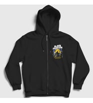 Presmono Unisex Siyah Sin Black Sabbath Fermuarlı Kapüşonlu Sweatshirt 18120tt