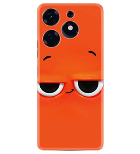 Tecno Spark 10 Pro Kılıf Resimli Desenli Silikon Platinium Series Orange 1830