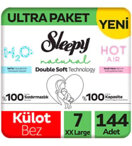 Sleepy 7 Beden Külot Bez Natural Double Soft Ultra Paket 48x3 144 Adet
