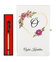Kişiye Özel Hazırlanmış Hediye Defter ve Hediye Roller Kalem