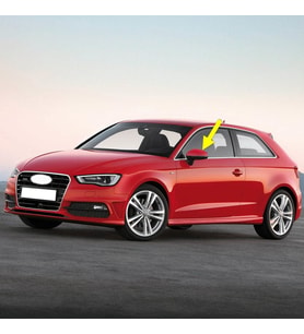 Audi A3 HB 2013-2016 Sol Dış Dikiz Ayna Kapağı 8V0857527D