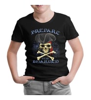 All Seas Pirate Kurukafa Siyah Çocuk Tshirt