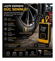 Kalemhane Taşınabilir Dijital Akım Korumalı Hava Kompresörü ve Powerbank 4000mAh
