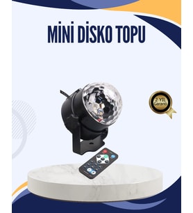 Müzik Sensörlü Renkli LED Parti Işığı