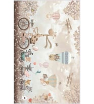 Eliana Home Baskılı, Yıkanabilir Kaymaz Taban Çocuk Halısı LNA4058 100x150 cm (Bej)