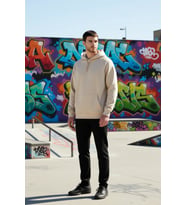 Erkek Kapüşonlu Standart Kol Oversize Kalıp Sweatshirt Fonksiyonel Dayanıklı Kaliteli Spor