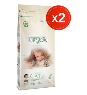 Bonacibo Adult Cat Lamb & Rice 2 kg x 2 Li - Kuzu Etli ve Pirinçli Yetişkin Kedi Maması