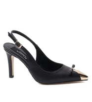 Kuum London K145-25882 Siyah Vip Exclus 7 cm Kadın Ayakkabı