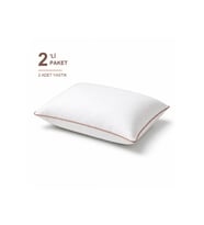 Biyeli Yastık 2'li Paket 50x70 cm 1100 gr Boncuk Silikon Dolgulu