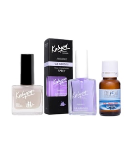 Kalyon Oje 201 + Oje Kurutucu Sprey 17 Ml + Oje Çözücü (Krem)