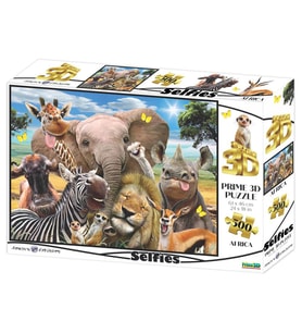 Prime 3D - Afrika Selfie 500 Parça Yetişkin Puzzle 10061