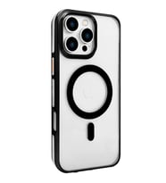 Joko Apple İphone 16 Pro Max Gleam Pc Sert Magsafe Kılıf - Şeffaf-siyah