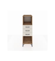 Kronos Dolap Tek Raflı 3 Çekmeceli 44x59x134 Çam-Aytaşı