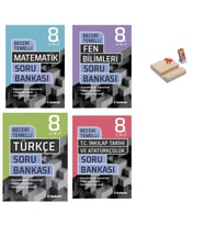 LGS 8. Sınıf Beceri Temelli Soru Bankası Matematik Fen Türkçe ve İnkılap 4lü Set