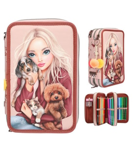 TOP Model 3 Katlı İçi Dolu Kalem Çantası Fur Ever Friends 413673