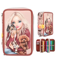 TOP Model 3 Katlı İçi Dolu Kalem Çantası Fur Ever Friends 413673