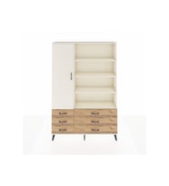 Arges Dolap 8 Raflı 6 Çekmeceli Tek Kapaklı  132x30x195 Aytaşı-Aytaşı/Çam