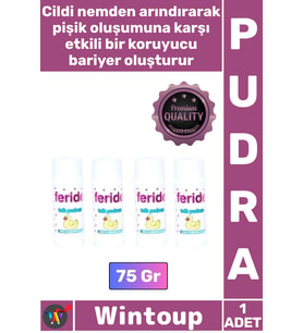 #Pudra Hassas Cilt Koruyucu Pişik Önleyici Saf Ferahlatıcı Bakım Etkili Bebek Çocuk Talk Pudra 75 Gr