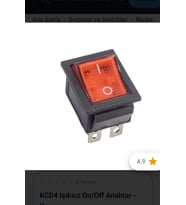 4 Bacaklı  On-off/Açma Kapama Kontak Düğmesi Enversör/Düğme