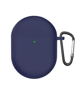 Microsonic Xiaomi Redmi Buds 4 Kılıf Askılı Mat Silikon Siyah (Lacivert)