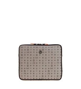 Bilik Deri Monogram Gri Unisex Laptop & Evrak Çantası TABLET-MN 12"