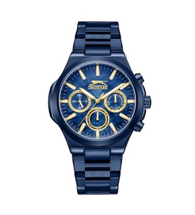 Slazenger SL.09.2427.2.04 Quartz Çelik Lacivert 45 mm Erkek Kol Saati