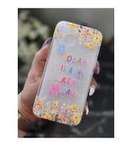 Iphone 15 Uyumlu Baskılı Şeffaf Telefon Kılıfı