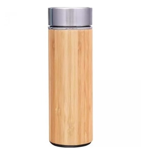 Bambu Dış Yüzeyli Çelik Hazneli Termos 500 Ml