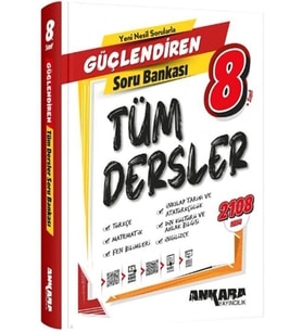 8. Sınıf Tüm Dersler Güçlendiren Soru Bankası Ankara Yayıncılık
