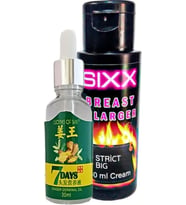 Süper 7Days Bay Saç Bakım Yağı + Sıxx Memme Bakım Kremi 60 Ml