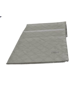 Piramit 80*190 Pamuk Monogram Şal gümüş gri 01949- 07